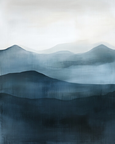 Digital Arts titled "Abstraction of dark…" by Alena Schnaider, Original Artwork, Digital Painting