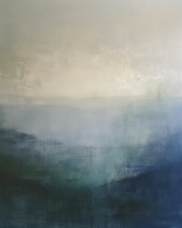 Digital Arts titled "FOG IN THE VALLEY" by Alena Schnaider, Original Artwork, Digital Collage