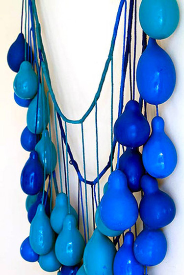 Escultura intitulada "azul detalhe-003.jpg" por Alessandra Mastrogiovanni, Obras de arte originais