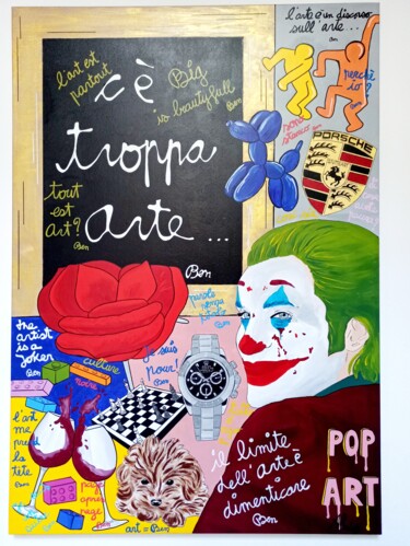 Painting titled ""C'è troppa arte"" by Alessandra Redolfi, Original Artwork, Acrylic