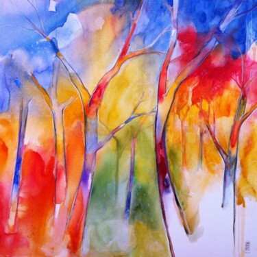 제목이 "I colori del bosco"인 미술작품 Alessandro Andreuccetti로, 원작, 기름