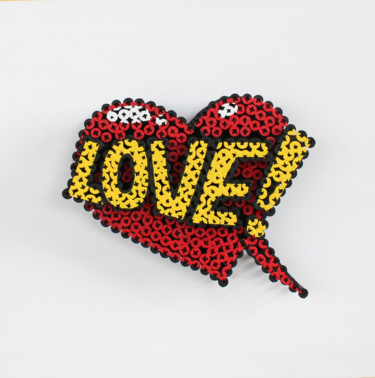 Sculpture intitulée "Mini Love!" par Alessandro Padovan, Œuvre d'art originale, Métaux