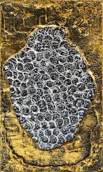 Malarstwo zatytułowany „Hidden Fish” autorstwa Alessia Lu, Oryginalna praca, Akryl Zamontowany na Drewniana rama noszy