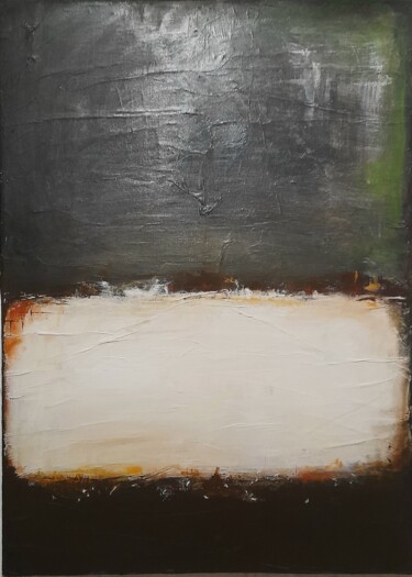 Painting titled "Grey, Dark Brown ho…" by Alessio Mariotto, Original Artwork, Acrylic Mounted on Wood Stretcher frame