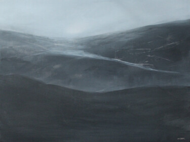 Ζωγραφική με τίτλο "Le rivage noir" από Alex Claude, Αυθεντικά έργα τέχνης, Ακρυλικό