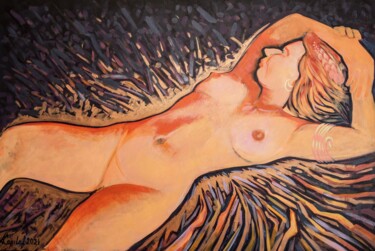 Pintura titulada "AWAKENING" por Alex Kopylov, Obra de arte original, Oleo Montado en Bastidor de camilla de madera
