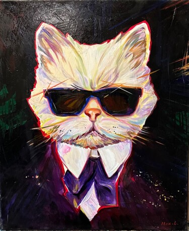 Pintura intitulada "Mafia dieren nr. 1" por Alex Loreci, Obras de arte originais, Acrílico