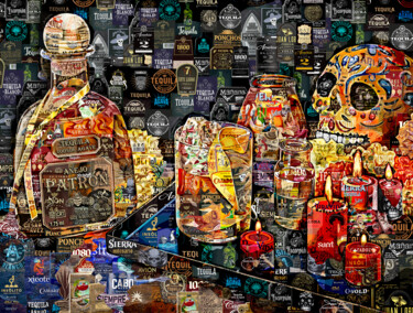 「Art Collage Poster…」というタイトルのデジタルアーツ Alex Loskutovによって, オリジナルのアートワーク, デジタルコラージュ