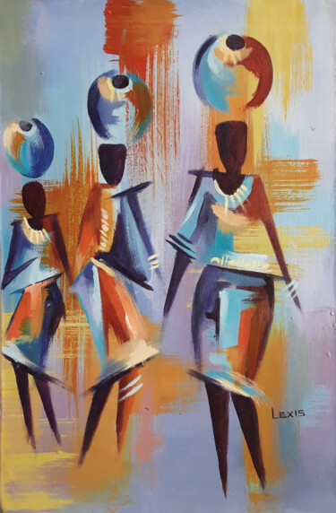 Pittura intitolato "Doh Ray Me" da Alex Mensah, Opera d'arte originale, Acrilico