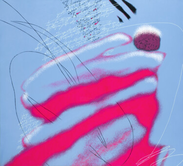 Peinture intitulée "The cherry on the t…" par Alex Oliger, Œuvre d'art originale, Acrylique