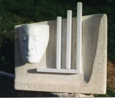 Sculpture intitulée "Marbre sur pierre d…" par Alex Savy, Œuvre d'art originale