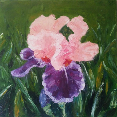 Painting titled "Iris" by Alex Vainova, Original Artwork, Oil