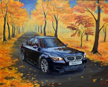 Malarstwo zatytułowany „Reality. BMW car m5…” autorstwa Alex Vainova, Oryginalna praca, Olej