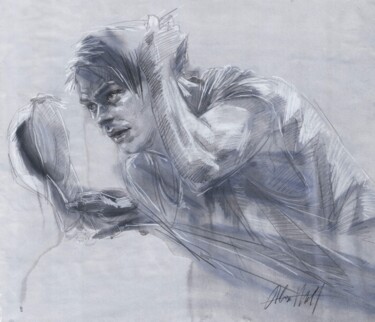 Drawing titled ""The Lifestyle of a…" by Alex Wolf, Original Artwork, Charcoal