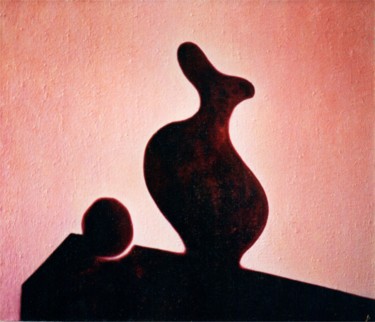 Картина под названием "Тень - кувшин" - Александр Дикун, Подлинное произведение искусства, Масло
