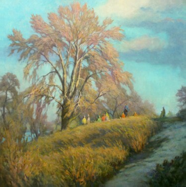 Peinture intitulée "Весна пришла" par Aleksandr Kusenko, Œuvre d'art originale, Huile