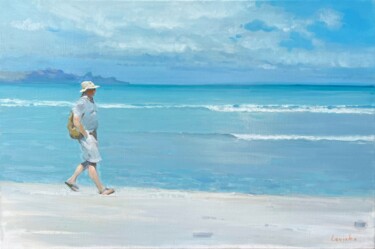 Pintura titulada "King of the Beach" por Alexander Levich, Obra de arte original, Oleo