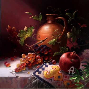 Картина под названием "Still life with a j…" - Александр Михальчук, Подлинное произведение искусства, Масло