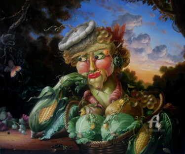 Картина под названием "Lady - 2" - Александр Михальчук, Подлинное произведение искусства
