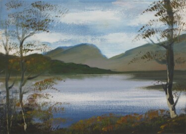 Pittura intitolato "Loch Clair, Scotland" da Alexander Taylor Dickie, Opera d'arte originale, Olio Montato su Telaio per bar…