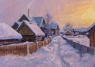 Peinture intitulée "Lane. Sketch" par Alexander Volya, Œuvre d'art originale, Huile