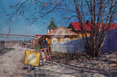 「Spring Day」というタイトルの絵画 Alexander Volyaによって, オリジナルのアートワーク, オイル