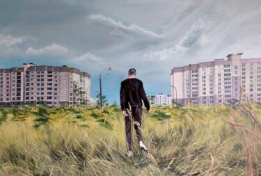 Картина под названием "Panels" - Alexandr Arzhanov, Подлинное произведение искусства, Акрил Установлен на Деревянная рама дл…