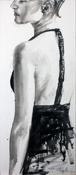 Malerei mit dem Titel "Evening Dress" von Alexandr Klemens, Original-Kunstwerk, Öl