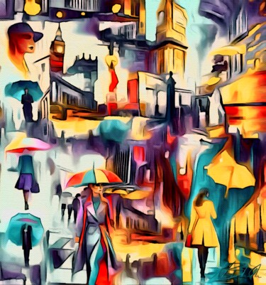 Digital Arts titled "“The City Of London…" by Alexandra Bloodworth, Original Artwork, Digital Collage