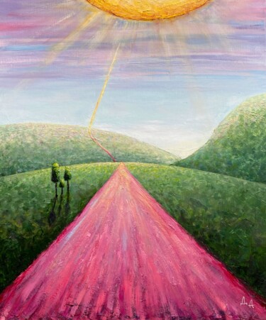 Картина под названием "Wandering" - Alexandra Da, Подлинное произведение искусства, Масло