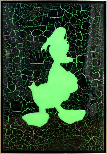 Ζωγραφική με τίτλο "Donald Duck" από Alexandra Galavtine, Αυθεντικά έργα τέχνης, Ακρυλικό