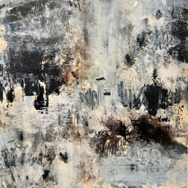 Картина под названием "Terra - abstract art" - Alexandra Jagoda, Подлинное произведение искусства, Акрил Установлен на Дерев…