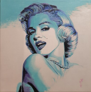 Peinture intitulée ""Angel Marylin"" par Alexandra Labauve, Œuvre d'art originale, Acrylique