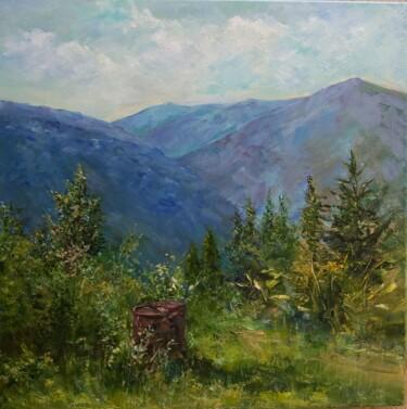 Pintura titulada "Mountain peak" por Alexandra Laskina, Obra de arte original, Oleo