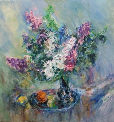 Pittura intitolato "Swoon lilac" da Alexandra Laskina, Opera d'arte originale, Olio