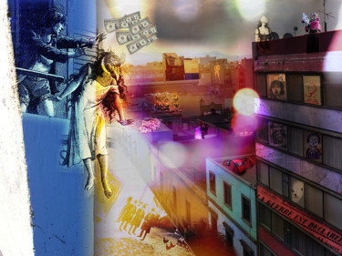 Arts numériques intitulée "La ville qui tue le…" par Alexandra M, Œuvre d'art originale, Collages