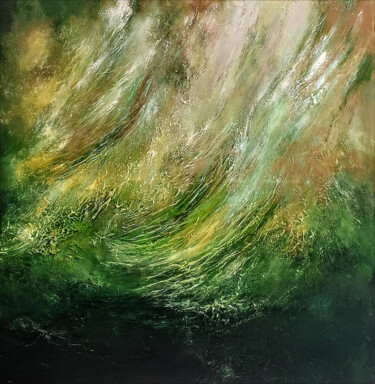 Pintura titulada "As free as the wind" por Alexandra Petropoulou, Obra de arte original, Acrílico Montado en Bastidor de cam…