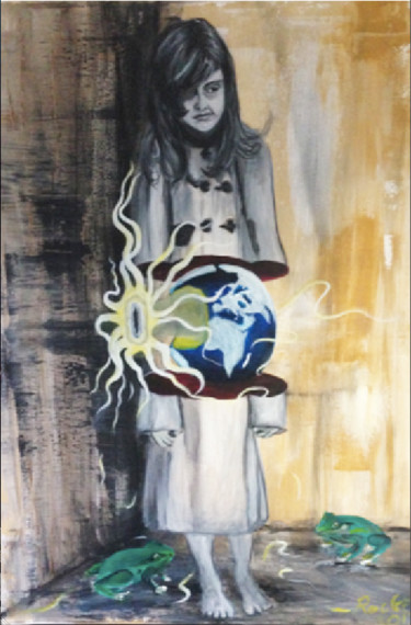 Peinture intitulée "RESURRECTION" par Alexandra Rouger, Œuvre d'art originale, Acrylique