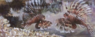 "Fish" başlıklı Tablo Alexandra Zatelepina tarafından, Orijinal sanat, Suluboya