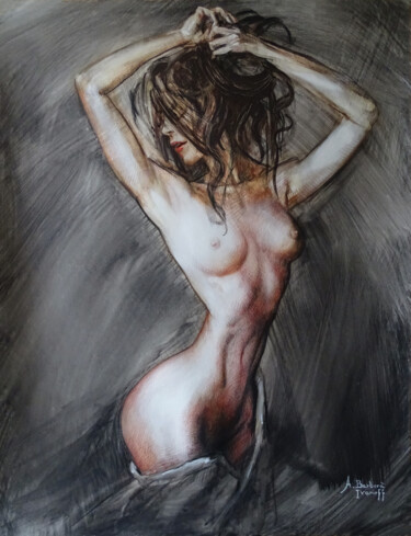 Картина под названием "Matin gris" - Alexandre Barberà-Ivanoff, Подлинное произведение искусства, Акрил