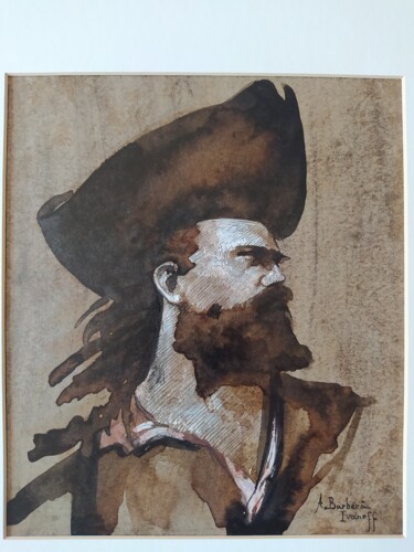 Painting titled "Cap Hornier" by Alexandre Barberà-Ivanoff, Original Artwork, Ink