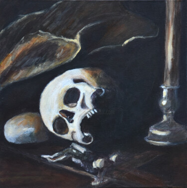 Peinture intitulée "Memento Mori (II) -…" par Alexandre David Lejuez, Œuvre d'art originale, Acrylique Monté sur Châssis en…