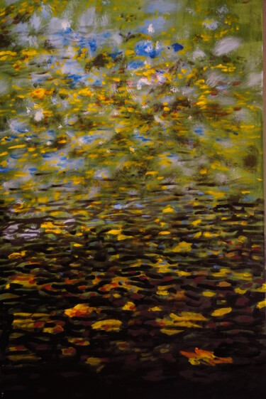 Peinture intitulée "Impression d'automne" par Alexandre Domjan, Œuvre d'art originale, Acrylique