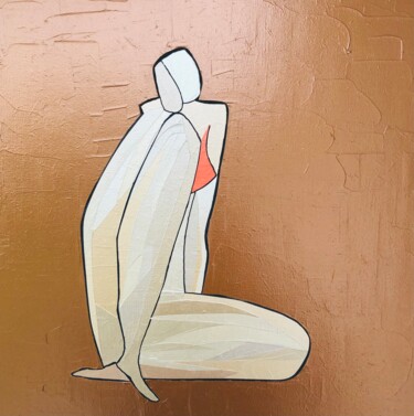 Картина под названием "Nude art II-22" - Alexandre Moore Rockefeller, Подлинное произведение искусства, Акрил