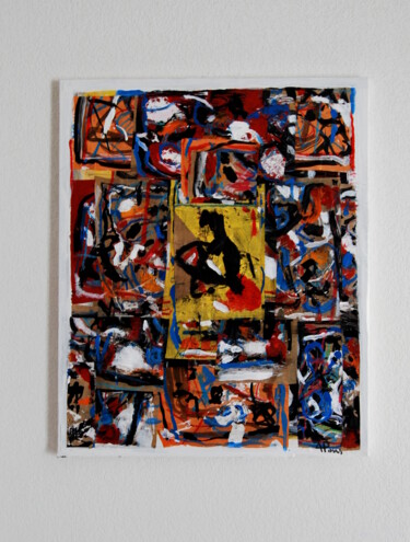 Painting titled "Assemblage improvis…" by Alexandre Pons, Original Artwork, Acrylic