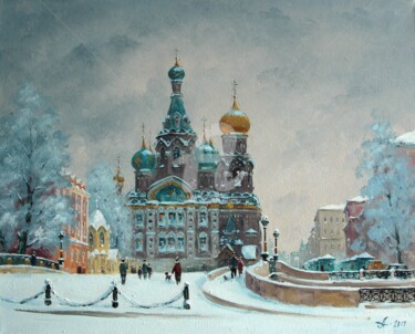Peinture intitulée "The Church of the S…" par Alexander Alexandrovsky, Œuvre d'art originale, Huile