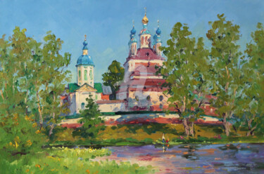 Painting titled "Summer. Sanaxar mon…" by Alexander Alexandrovsky, Original Artwork, Oil