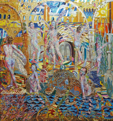 Malerei mit dem Titel "The dream of the ir…" von Alexey Glumov, Original-Kunstwerk, Öl