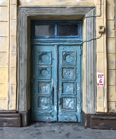 Escultura intitulada "Front Door" por Alexey Mikulin, Obras de arte originais, Argila do polímero