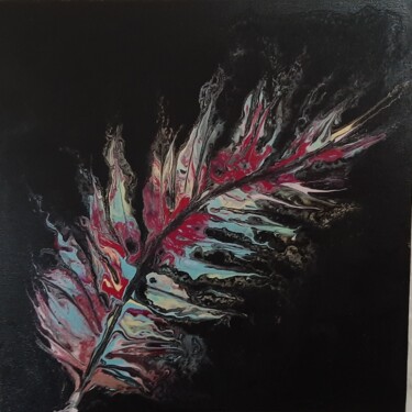 Painting titled "Feather" by Alexia-Rose, Original Artwork, Acrylic